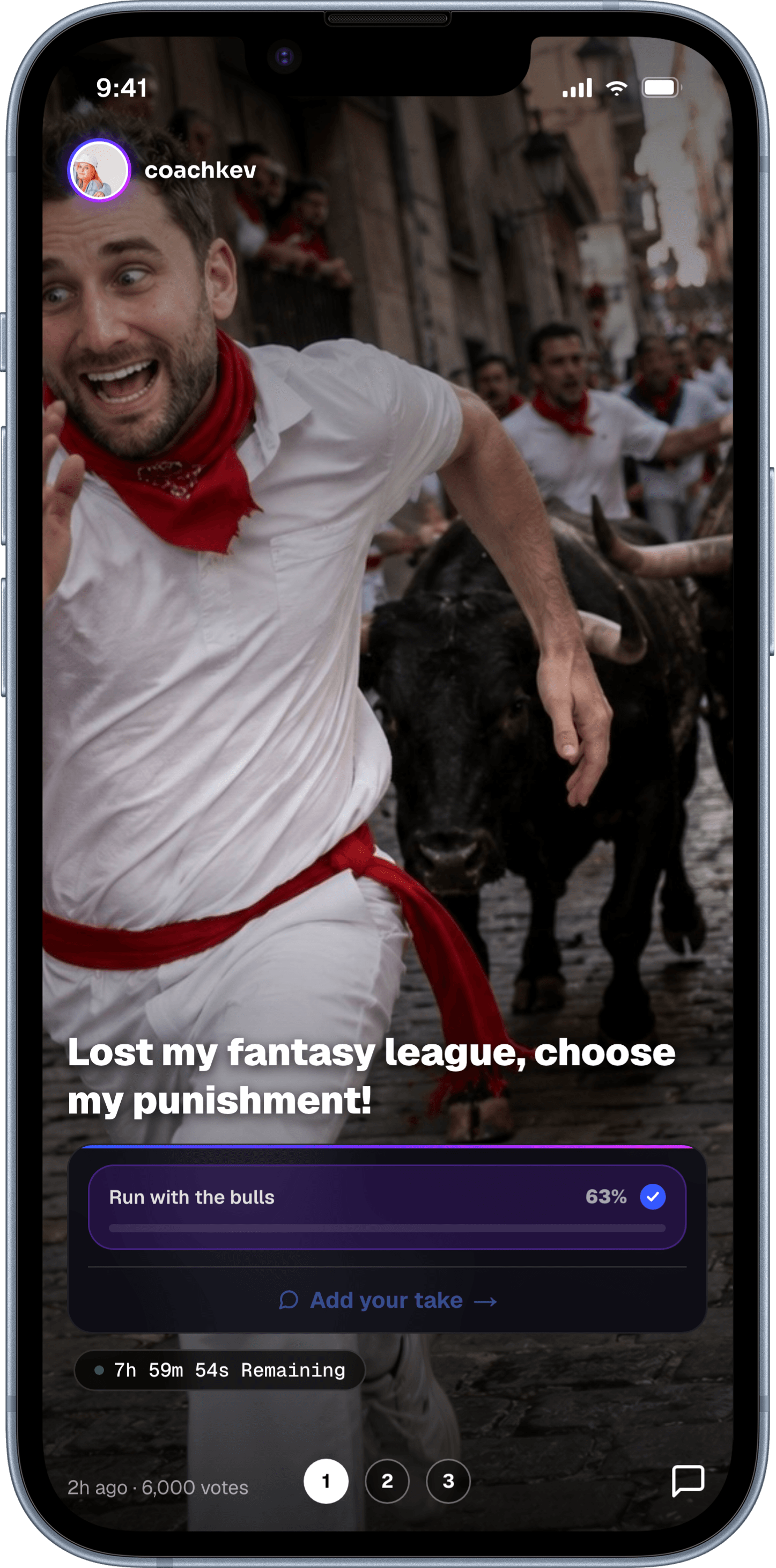 A live Muse in the MultiMuse app — 'Lost my fantasy league, choose my punishment!'